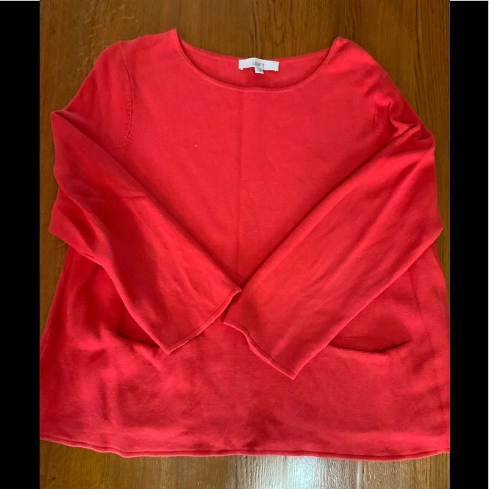 Wide sleeve tunic cotton sweater, with pockets